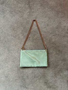 Matcha Chain Strap Satin Shoulder Bag